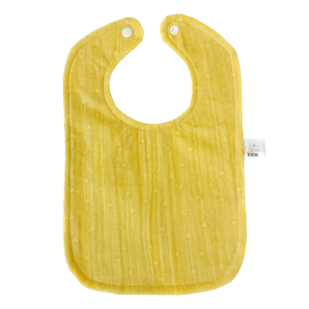 Mini Yellow Hearts Bib