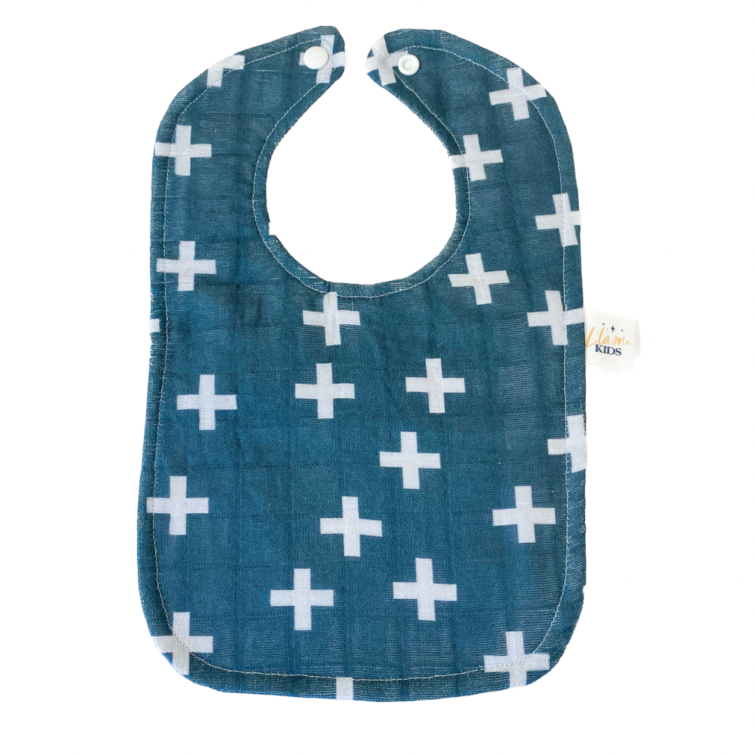 Teal Cross Bib