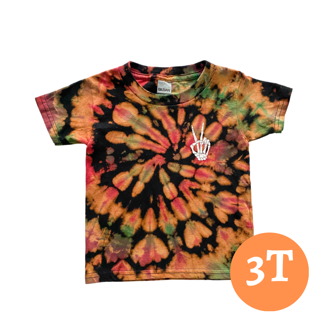 Skelly Peace Kids' Tie Dye T-shirt