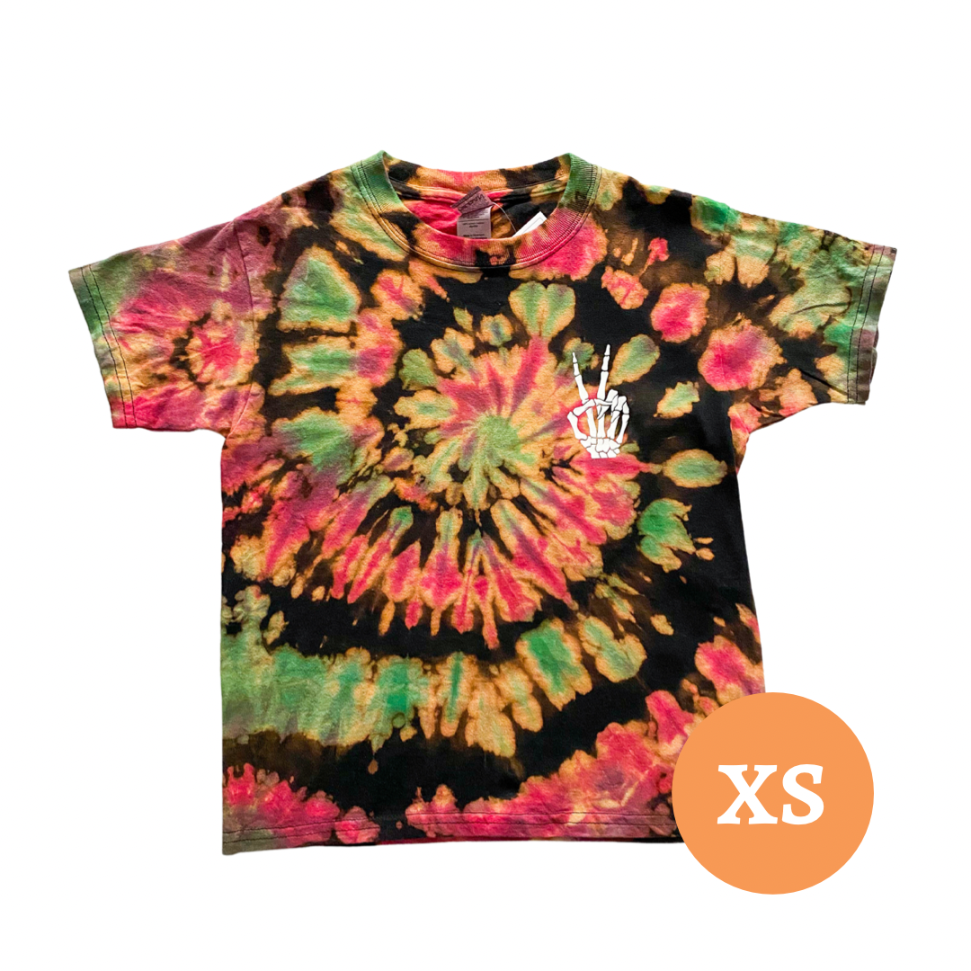 Skelly Peace Kids' Tie Dye T-shirt