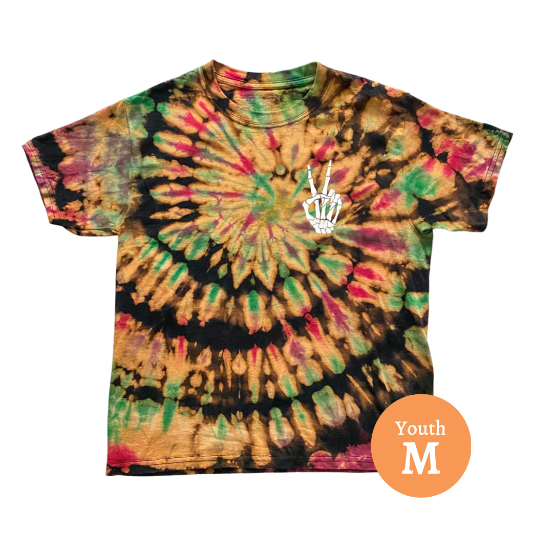 Skelly Peace Kids' Tie Dye T-shirt