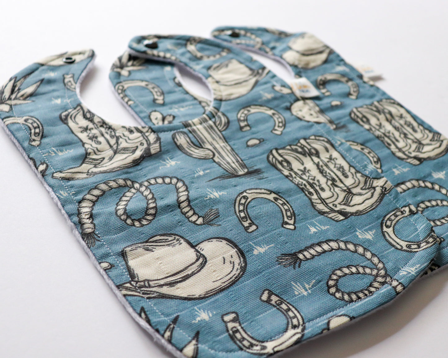 Cowboy Blues Bib