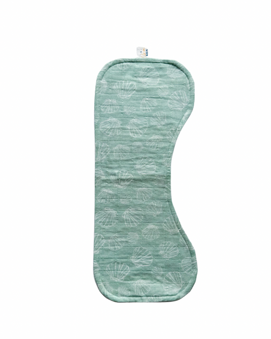 Scallop Shell Burp Cloth