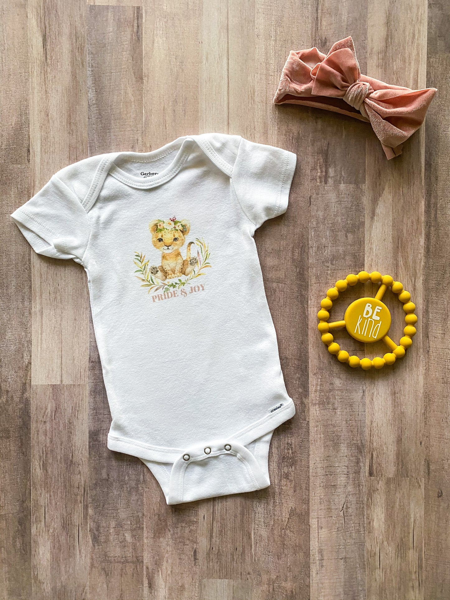 Pride & Joy Lioness Organic Cotton Baby Onesies®