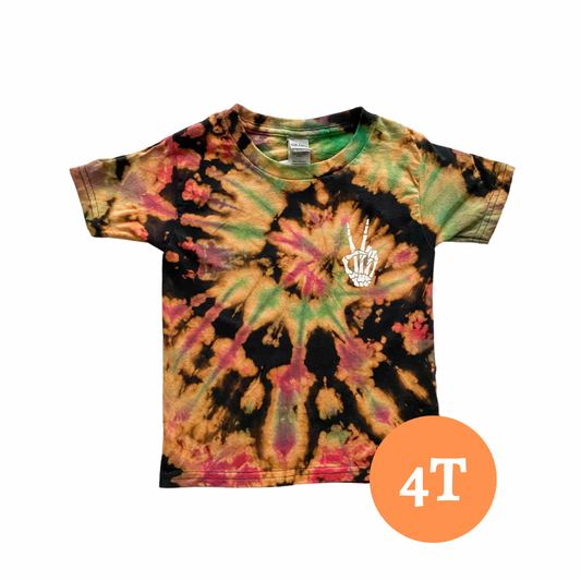 Skelly Peace Kids' Tie Dye T-shirt