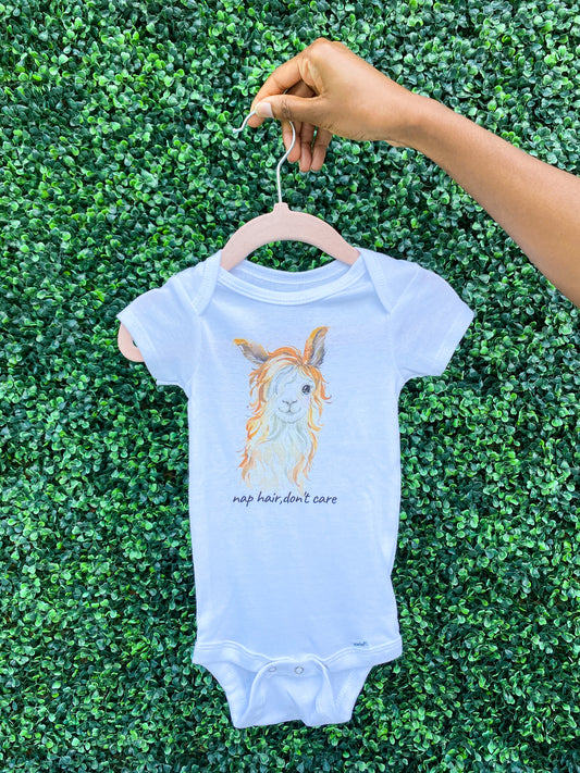 Nap Hair Llama Organic Cotton Baby Onesies®