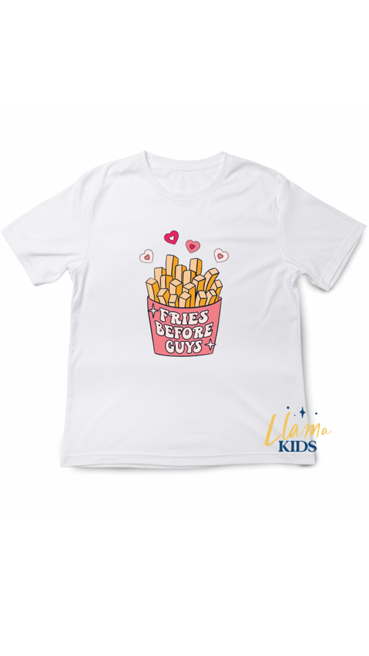 Fries Before Guys Kids' Shirt